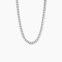 Histoire d'Or Chaîne Casper Maille Gourmette Argent Blanc Online