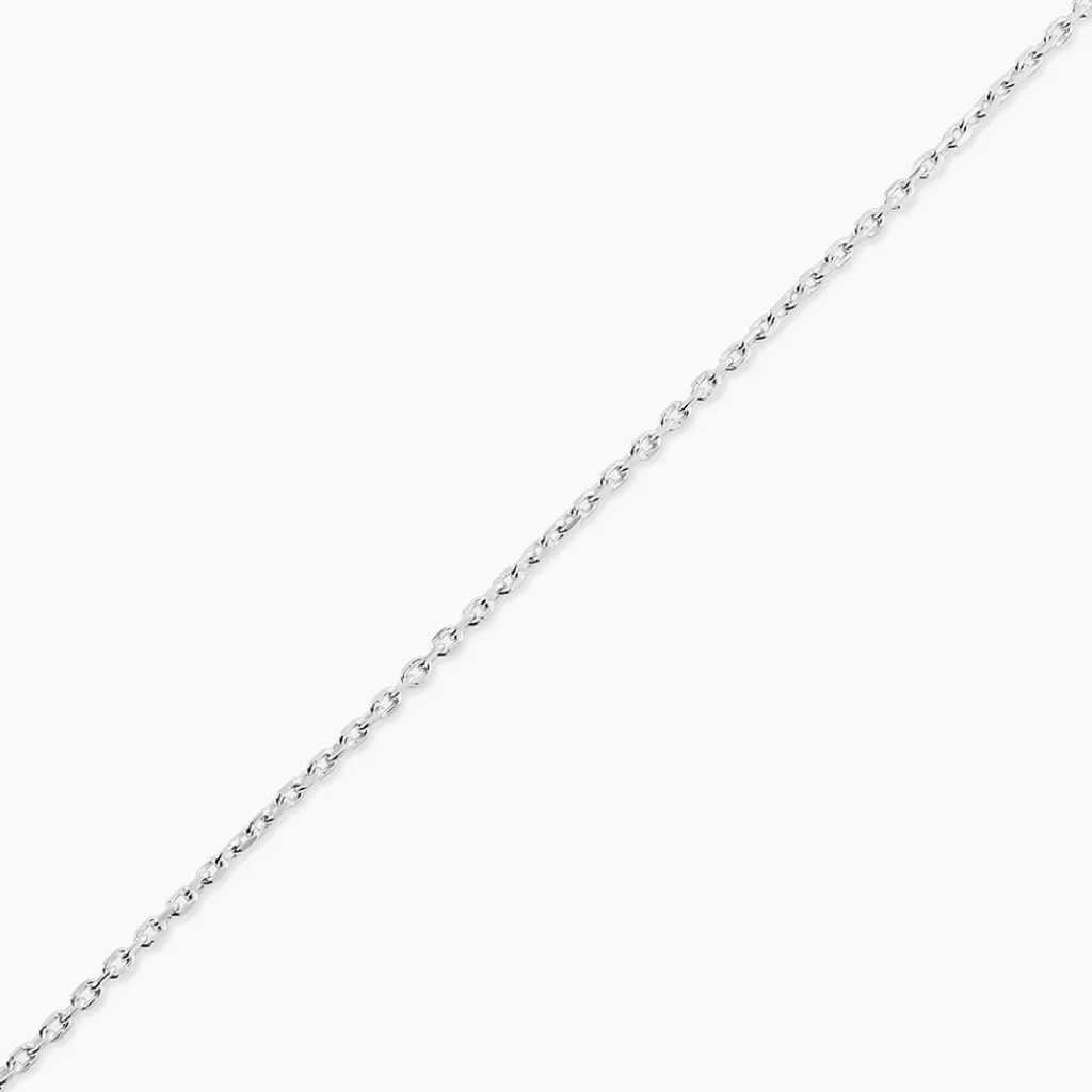 Histoire d'Or Chaîne Claudine Maille Forçat Argent Blanc Sale