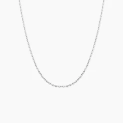 Histoire d'Or Chaîne Claudine Maille Forçat Argent Blanc Sale