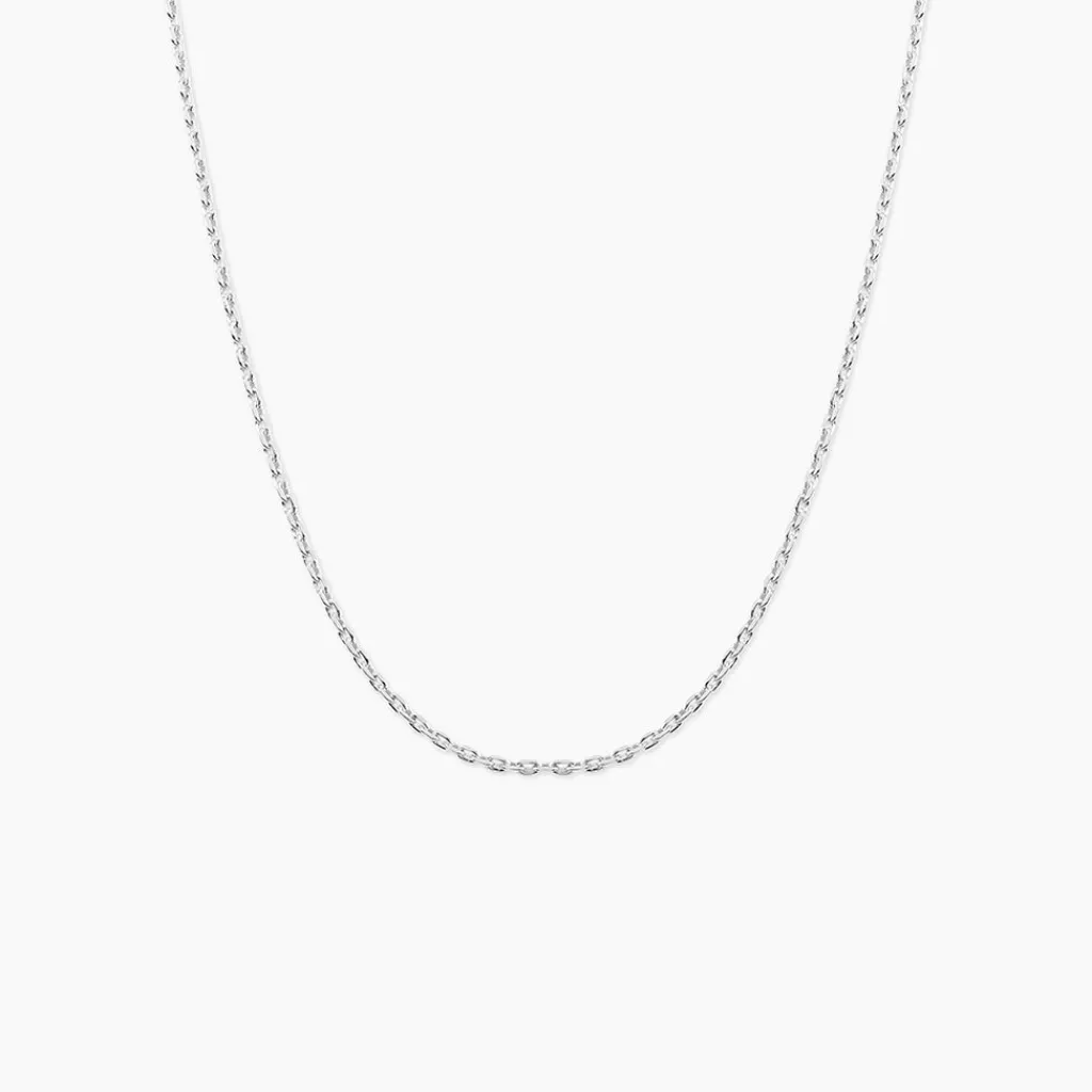 Histoire d'Or Chaîne Claudine Maille Forçat Argent Blanc Sale