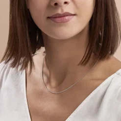 Histoire d'Or Chaîne Claudine Maille Forçat Argent Blanc Outlet