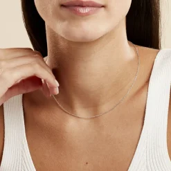 Histoire d'Or Chaîne Claudine Maille Forçat Argent Blanc