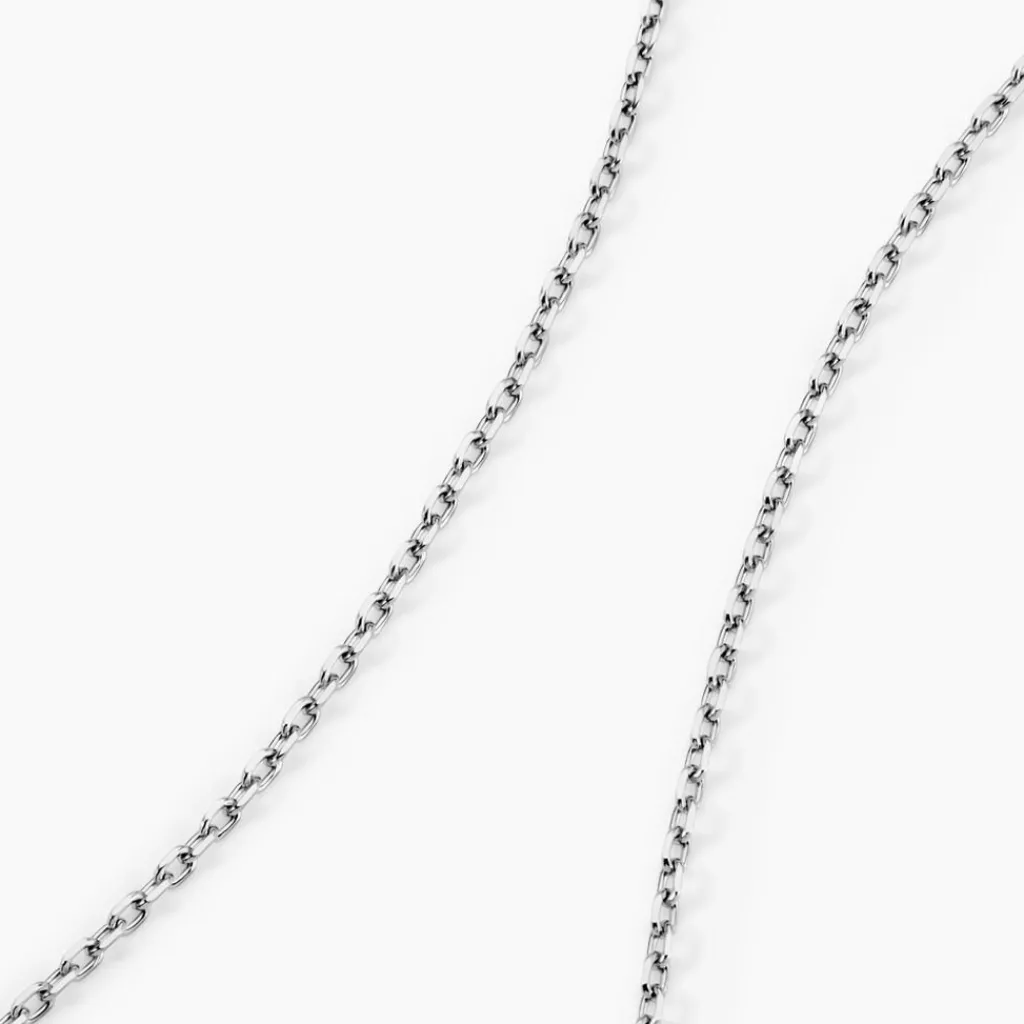 Histoire d'Or Chaîne Claudine Maille Forçat Argent Blanc Discount