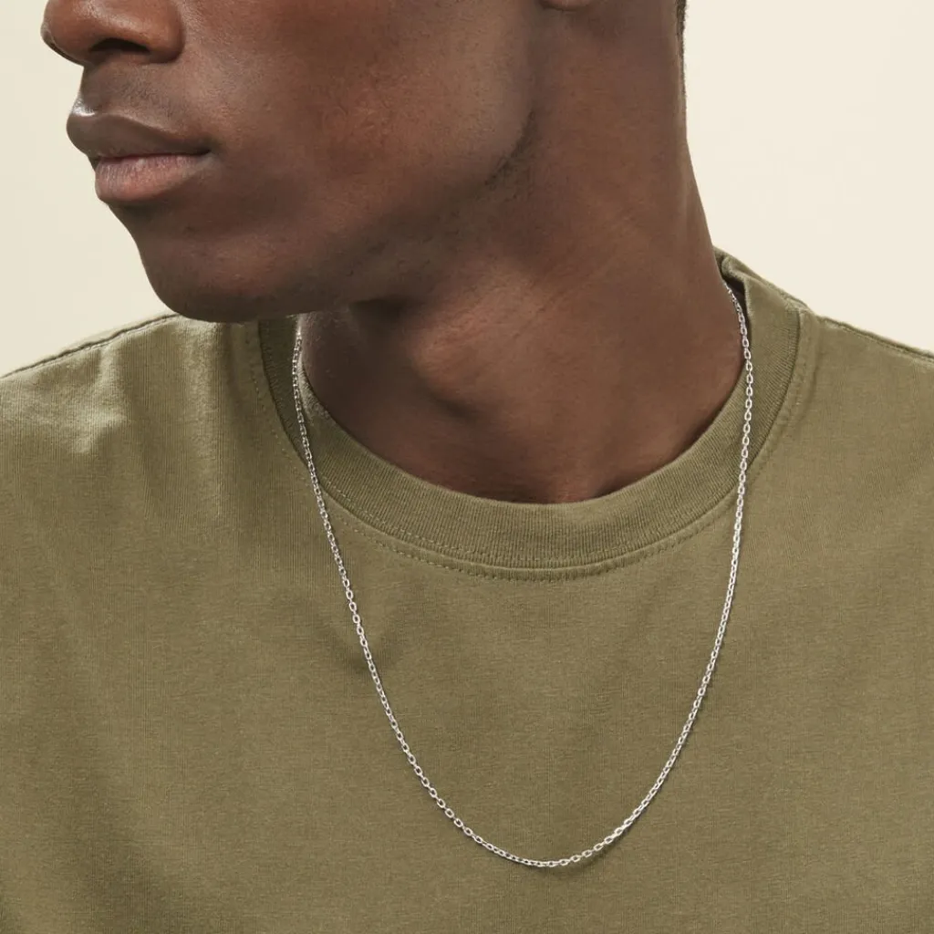 Histoire d'Or Chaîne Claudine Maille Forçat Argent Blanc Discount