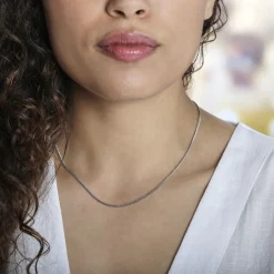 Histoire d'Or Chaîne Clementine Argent Blanc Sale