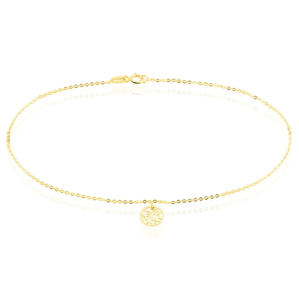 Histoire d'Or Chaîne De Cheville Aravinda Or Jaune Discount