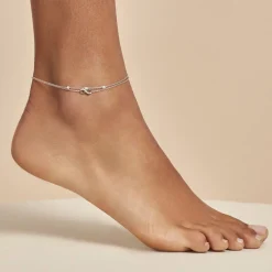 Histoire d'Or Chaîne De Cheville Aurelio Argent Blanc Oxyde De Zirconium Hot