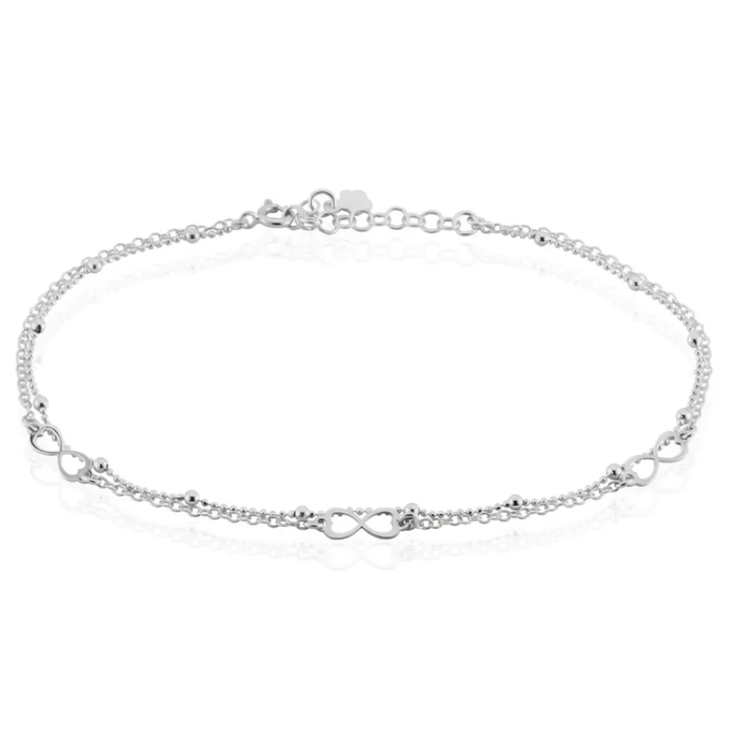 Histoire d'Or Chaîne De Cheville Azur Argent Blanc Online