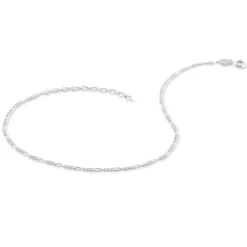 Histoire d'Or Chaîne De Cheville Cleona Maille Alternee 1/3 Argent Blanc Discount
