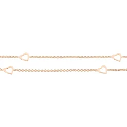 Histoire d'Or Chaîne De Cheville Daria Argent Rose New