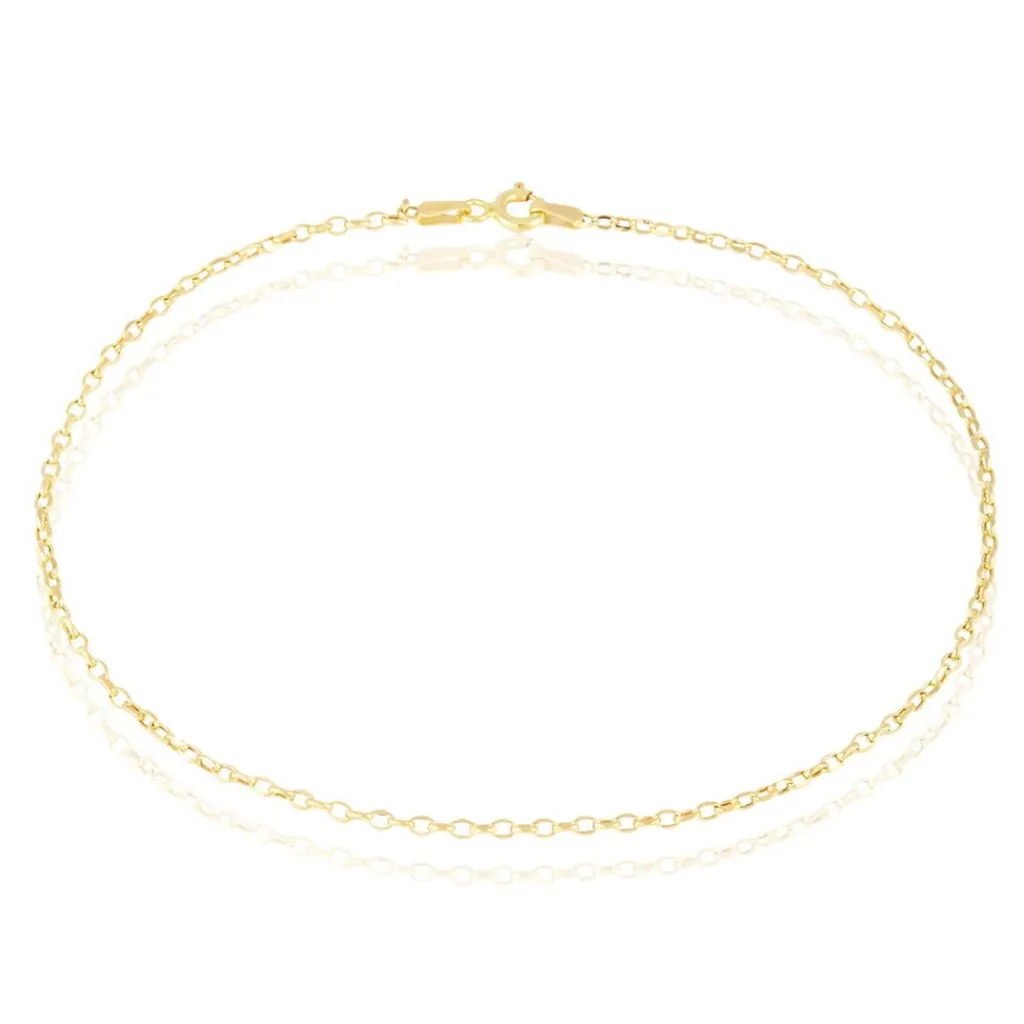 Histoire d'Or Chaîne De Cheville Jahleel Or Jaune New