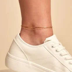 Histoire d'Or Chaîne De Cheville Lodi Plaqué Or Jaune Clearance