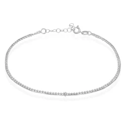 Histoire d'Or Chaîne De Cheville Marie-nicaise Argent Blanc