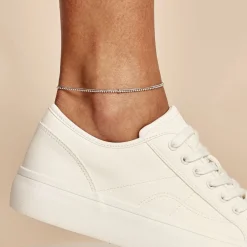 Histoire d'Or Chaîne De Cheville Marie-nicaise Argent Blanc