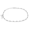 Histoire d'Or Chaîne De Cheville Minia Argent Blanc New