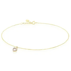 Histoire d'Or Chaîne De Cheville Samanta Or Jaune Oxyde De Zirconium Sale