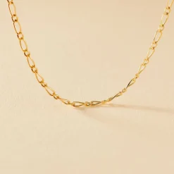 Histoire d'Or Chaîne Esma Maille Alternee 1/3 Or Jaune New