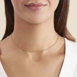 Histoire d'Or Chaîne Esma Maille Alternee 1/3 Or Jaune New