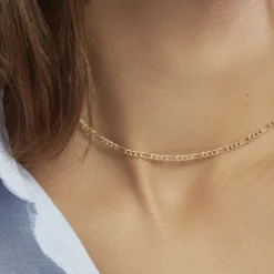 Histoire d'Or Chaîne Esma Maille Alternee 1/3 Or Jaune Sale