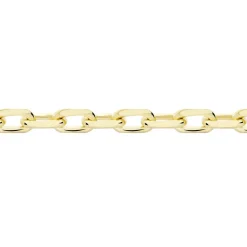 Histoire d'Or Chaîne Igoa Maille Forçat Diamantee Or Jaune