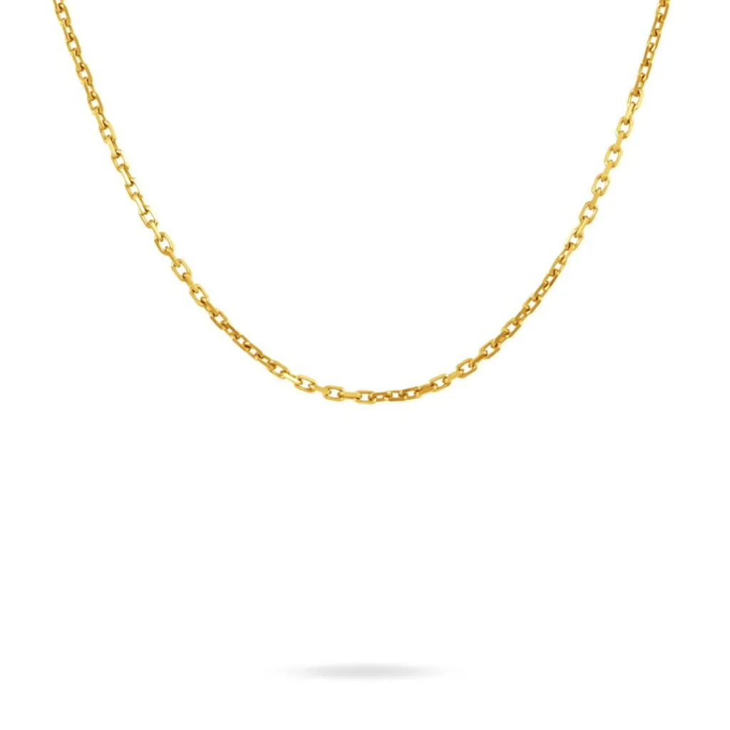 Histoire d'Or Chaîne Igoa Maille Forçat Diamantee Or Jaune