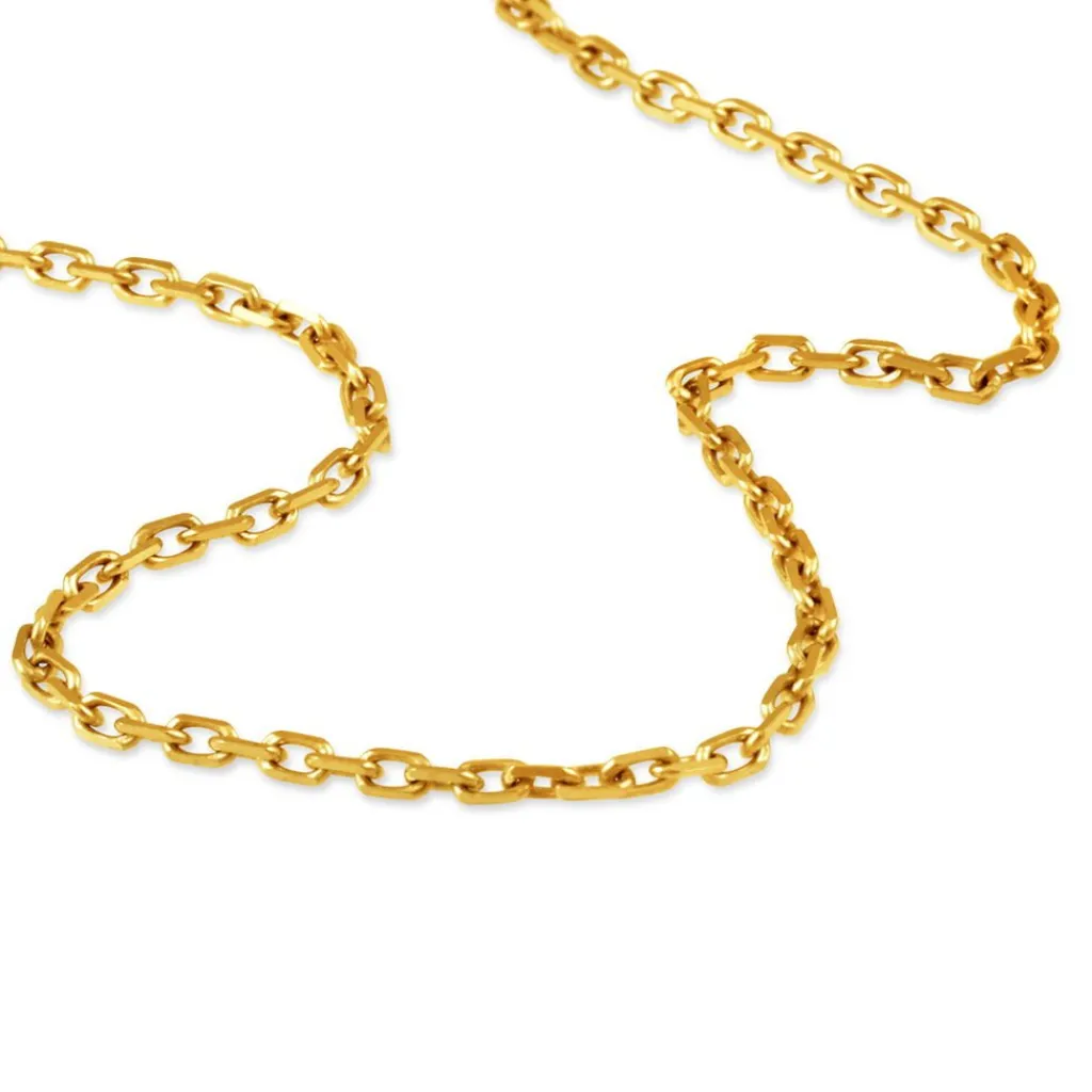 Histoire d'Or Chaîne Igoa Maille Forçat Diamantee Or Jaune