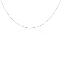 Histoire d'Or Chaîne Igoa Maille Forçat Diamantee or blanc Clearance