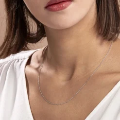 Histoire d'Or Chaîne Igoa Maille Forçat Diamantee Or Blanc Online