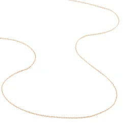 Histoire d'Or Chaîne Igoa Maille Forçat Diamantee or rose