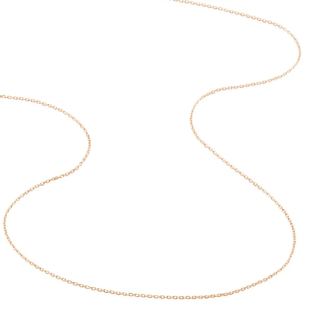 Histoire d'Or Chaîne Igoa Maille Forçat Diamantee or rose