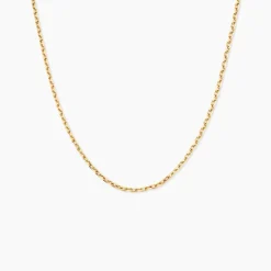 Histoire d'Or Chaîne Igoa Maille Forçat Diamantee Or Jaune