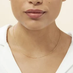 Histoire d'Or Chaîne Igoa Maille Forçat Diamantee Or Jaune Discount