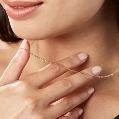 Histoire d'Or Chaîne Igoa Maille Forçat Diamantee Or Jaune Best