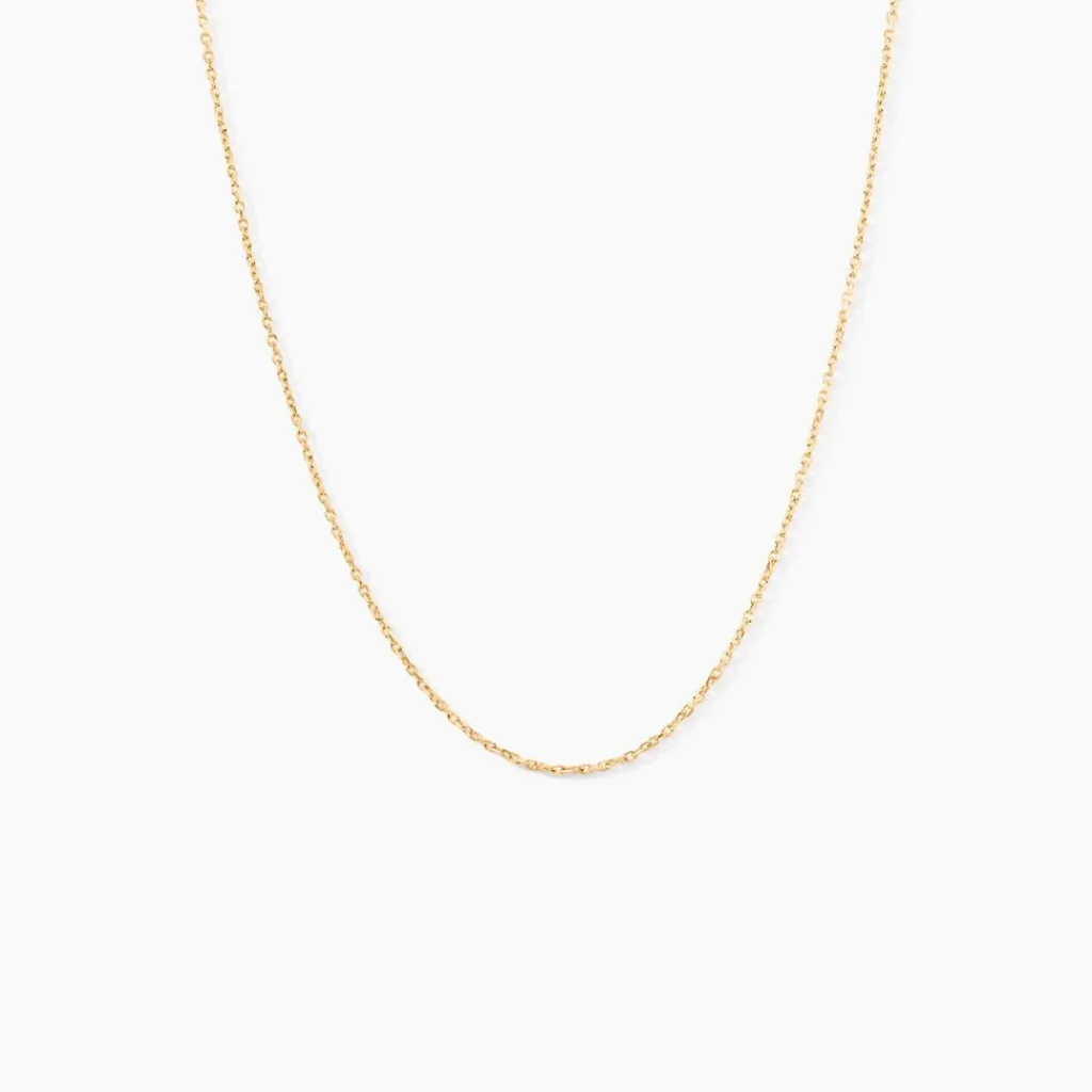 Histoire d'Or Chaîne Igoa Maille Forçat Diamantee Or Jaune