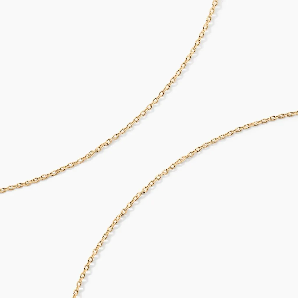 Histoire d'Or Chaîne Igoa Maille Forçat Diamantee Or Jaune