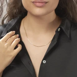 Histoire d'Or Chaîne Igoa Maille Forçat Diamantee Or Jaune Clearance