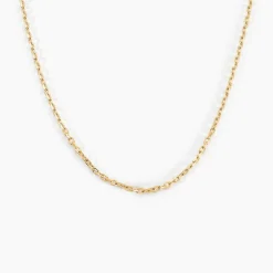 Histoire d'Or Chaîne Igoa Maille Forçat Diamantee Or Jaune