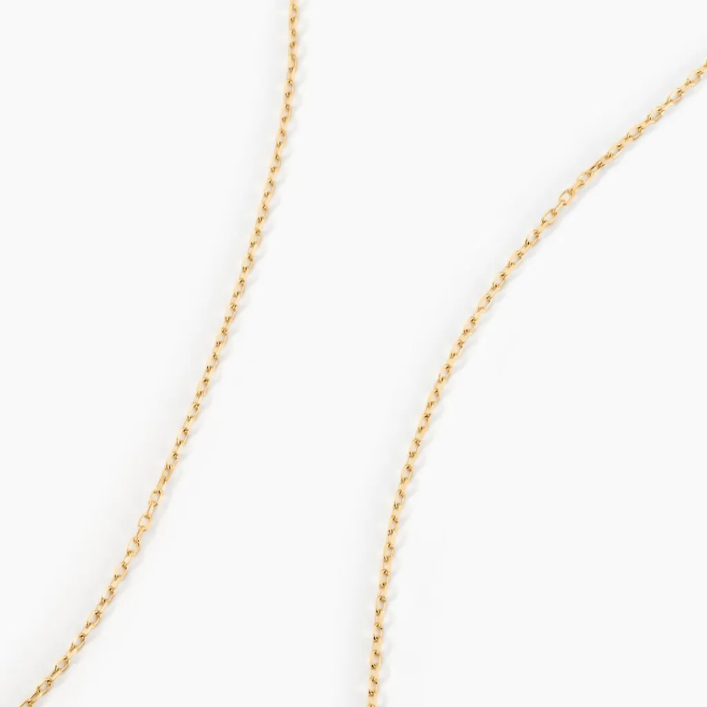 Histoire d'Or Chaîne Igoa Maille Forçat Diamantee Or Jaune