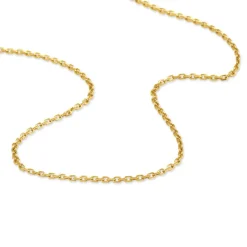 Histoire d'Or Chaîne Igoa Maille Forçat Diamantee Or Jaune