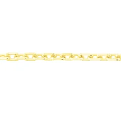 Histoire d'Or Chaîne Igoa Maille Forçat Diamantee Or Jaune New