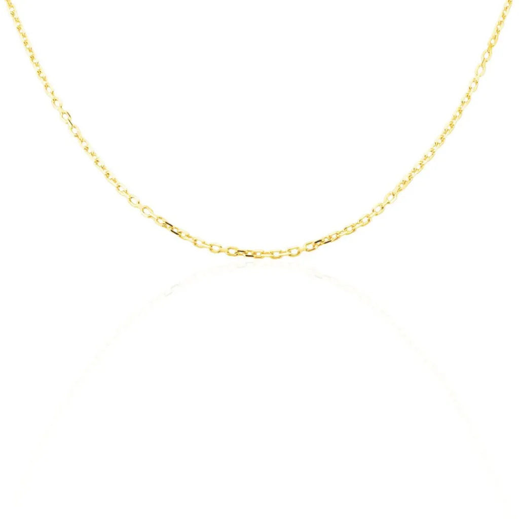 Histoire d'Or Chaîne Igoa Maille Forçat Diamantee Or Jaune New