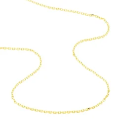 Histoire d'Or Chaîne Igoa Maille Forçat Diamantee Or Jaune New