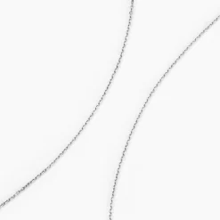 Histoire d'Or Chaîne Igoa Maille Forçat Diamantee or blanc Outlet