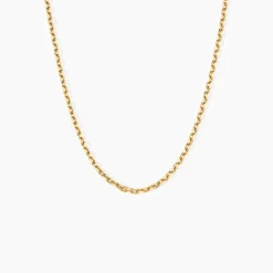 Histoire d'Or Chaîne Igoa Maille Forçat Diamantee Or Jaune New