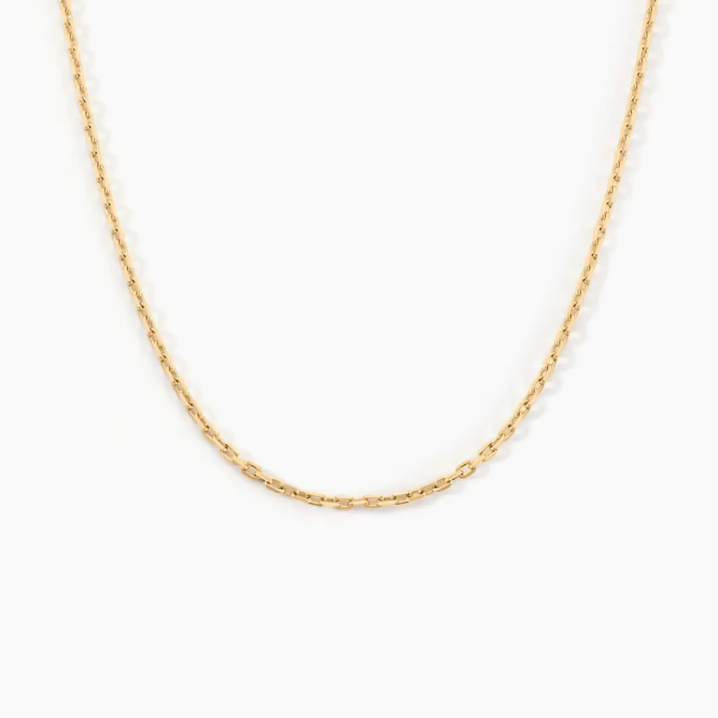 Histoire d'Or Chaîne Igoa Maille Forçat Diamantee Or Jaune Clearance