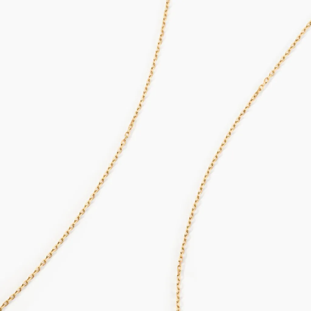Histoire d'Or Chaîne Igoa Maille Forçat Diamantee Or Jaune Hot