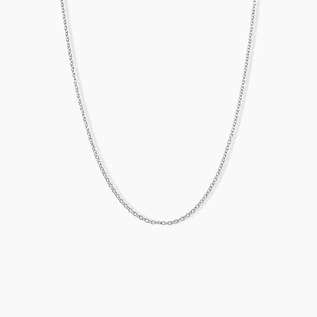 Histoire d'Or Chaîne Ilan Maille Forçat Ronde Or Blanc