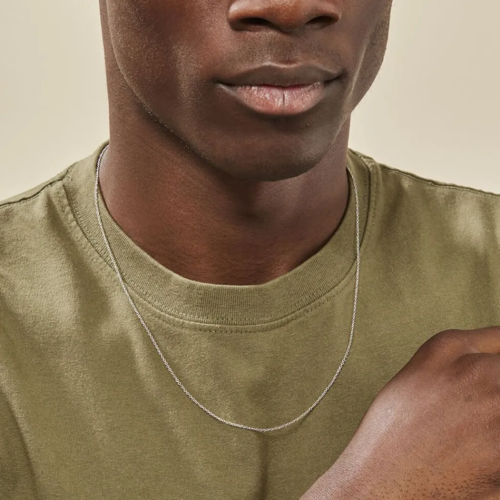 Histoire d'Or Chaîne Ilan Maille Forçat Ronde Or Blanc