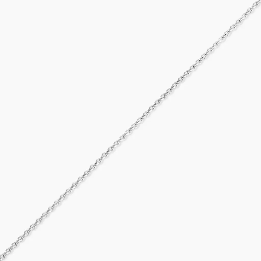 Histoire d'Or Chaîne Ilda Maille Forçat Limee Or Blanc Hot