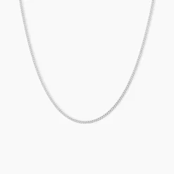 Histoire d'Or Chaîne Imad Maille Gourmette or blanc Clearance